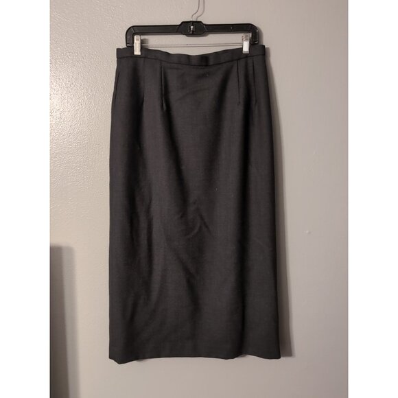 Pendleton Gray Vintage Maxi Lined Skirt Women's Size 12 - Picture 4 of 7